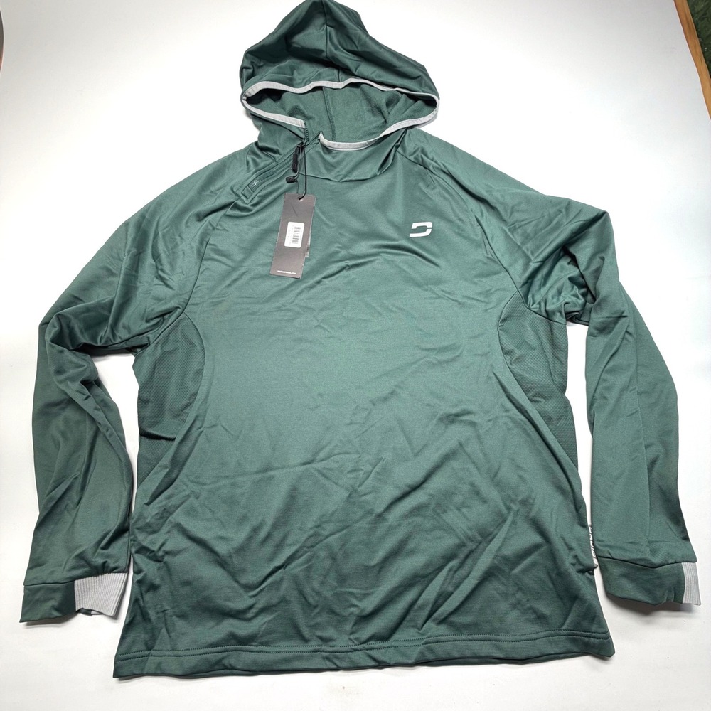 Druids Timeless Hoodie 3XL Green Athletic Performance Pullover NWT‎